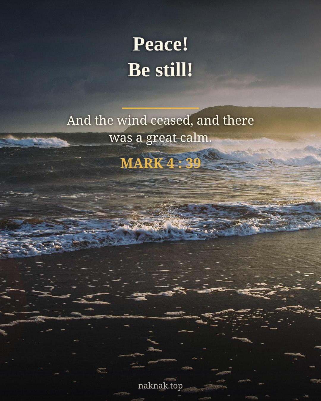 Peace, be still
